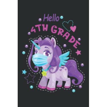 Imagem de Quarantine Hello 4Th Grade Kids 2022 Back to School Good: HEARTS JOURNAL - 6" x 9", 120 Pages: Planner, Lined College Ruled Paper, Journal, Diary, Matte Finish Cover.
