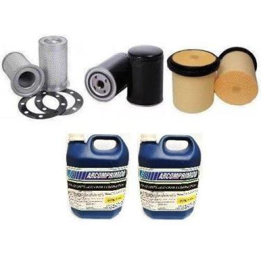 Imagem de Kit De Filtros e 10L de Óleo para Compressor Kaeser As-20 - Arcomprimi