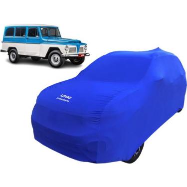 Imagem de Capa Automotiva Proteger Pintura Carro Ford Rural Willys - Mz, Azul
