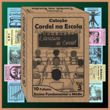 Imagem de Kit livretos de cordel (ensino fundamental e médio) 10 títulos vol.3 -