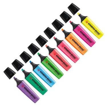 Imagem de Caneta Marca Texto Stabilo Boss Com 9 Cores Neon