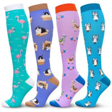 Imagem de Meias de Compressão LEVSOX 20-30mmHg - Para Homens e Mulheres