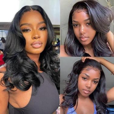 Imagem de Peruca Bob de Cabelo Humano com Lace Frontal 13x4 - 16" - Estilo Douyi