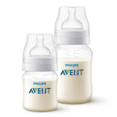 Imagem de Kit Duplo Mamadeira Anti Cólica125/260 ml Philips Avent