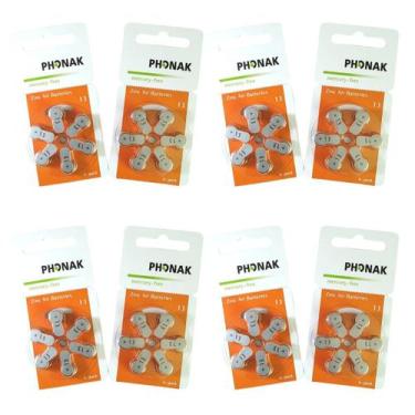 Imagem de 36 Pilhas Baterias 13 Pr43 Aparelho Auditivo Phonak