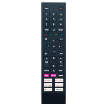 Imagem de Controle remoto ERF3A80 de substituição por voz compatível com Hisense 4K UHD Android Smart TV 85A6G 43A6G 75A6G 55A6G 50A6G 60A6G 65A6G 70A6G 50U6G 55U6G 65U8G 65U8G 75U6G 75U6G 55U8G 75U6G 0U68G