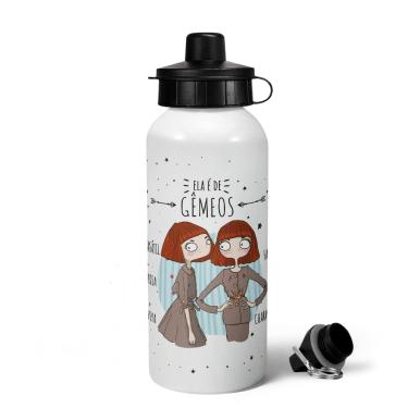 Imagem de Garrafa Squeeze MQ Signos - Ela é de Gêmeos - 600ml