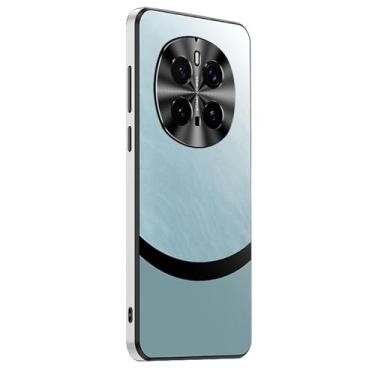 Imagem de FWYANZH Capa fina para Honor Magic 7 Pro/7, proteção de lente de câmera de metal, capa à prova de choque, capa de negócios elegante fosco PC traseira, verde, 7