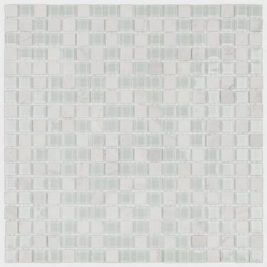 Imagem de Pastilha de Mármore e Vidro Slim Glass Mosaic