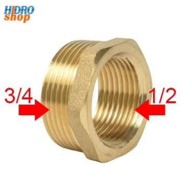 Imagem de Bucha redução 3/4 x 1/2 latão - 0300523