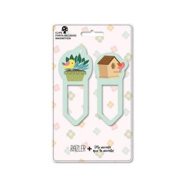 Imagem de Clipe Porta-recados Magnético Jardim Me Encanta 02 Unidades