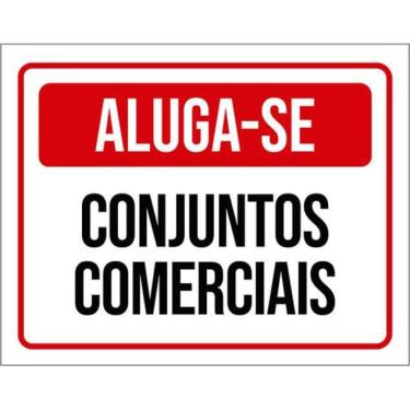 Imagem de Kit 3 Placas Aluga-Se Conjuntos Comerciais