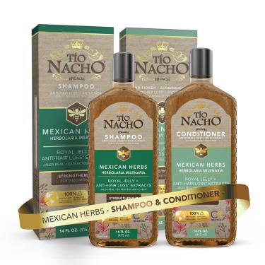 Imagem de Conjunto de shampoo e condicionador Tio Nacho Mexican Herbs 400mL