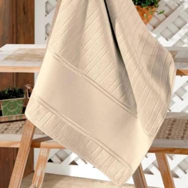 Imagem de Jogo 3 Toalhas Lavabo Banheiro Extra Macia Grande Felpuda - Dohler, Be