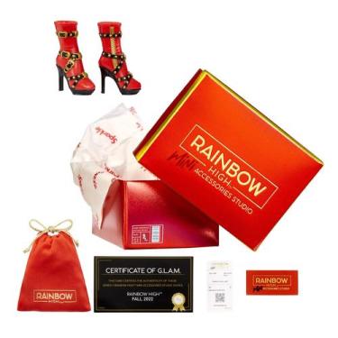 Imagem de Mini Studio de Sapatos Rainbow High - 25+ Surpresas de Moda - Acessóri