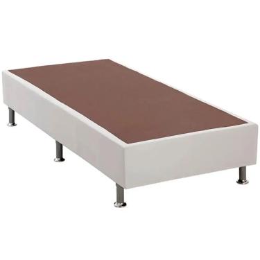 Imagem de Base Solteirão Cama Box 25x108x188 Courino Cor Branco