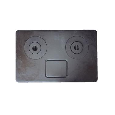 Imagem de Chapa Fogão A Lenha 2 Furos Com Redução Multiuso 92X59Cm