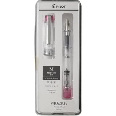 Imagem de PRERA Iro-Ai Pilot Caneta-tinteiro rosa transparente ponta média P-FPR-1-TP-M com caneta esferográfica Stylus original