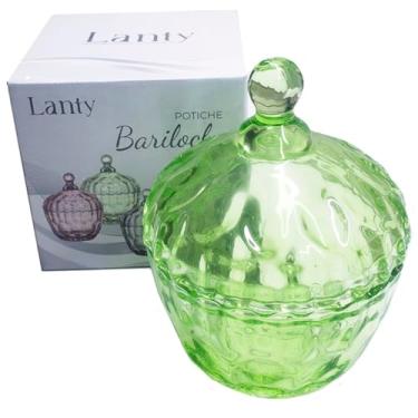 Imagem de Potiche Bomboniere Baleiro em Vidro Modelo Bariloche Colors 11x14cm (Verde)