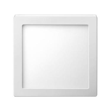 Imagem de Plafon LED de Sobrepor Quadrado 18W Elgin - Downlight Amarela - elgin 