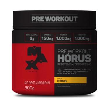 Imagem de Pré Treino Max Titanium Hórus em Pó 300g - Citrus, Citrus