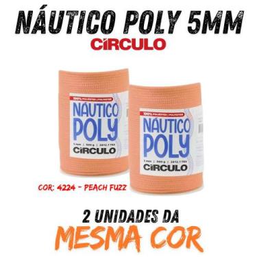 Imagem de Fio náutico poly 5mm 500g kit com 2 un - CIRCULO, 4224 - PEACH FUZZ