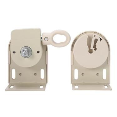 Imagem de Ioensy Suportes de montagem universais para persianas externas, peça de reposição, kit de manivela sem fio para deck, quintal, Bege