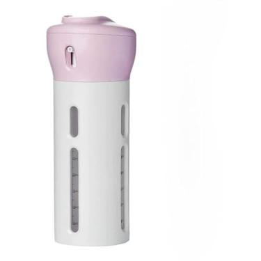 Imagem de Kit Viagem Frascos Porta Shampoo 4 Em 1 Dispenser De Shampoo e Condicionador(Cor Aleatórias)