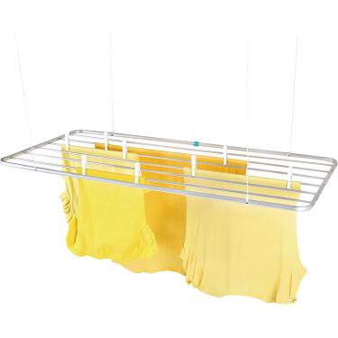 Imagem de Varal Teto Alumínio 120x56cm Mor Prata