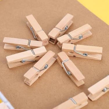 Imagem de Kit 1000 Mini Prendedor Pregador Madeira 2,5cm Natural Fotos Artes Artesanato Lembrancinhas - Para Artesanato, Scrapbook, Embalagens e Organização - Newz