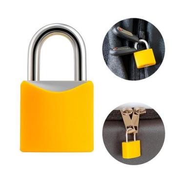 Imagem de Kit 2 Cadeados 20mm Coloridos com 2 Chaves  Proteja Armários, Mochilas