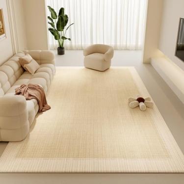 Imagem de Tapetes grandes e felpudos para decoração de quarto, para sala de estar, grossos, laváveis, para vestiário, macios e fofos (200x250 cm/A)