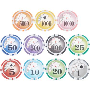 Imagem de PLIGREAT 11 peças de marcadores de bola de golfe, fichas de pôquer, jogos de presente para homens e mulheres, acessórios engraçados de golfe