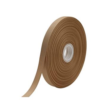 Imagem de Jesep One Roll 100 jardas 5/20.3 cm Soild Grosgrain Ribbon Boutique Embalagem de Presente Fita, DIY Crafts Bow Hair Headband Acessórios Fita Sortida #835 (5/20.3 cm 15 mm, Cáqui)