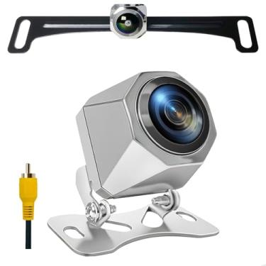 Imagem de Câmera de reserva, AHD1080P, caixa de metal, ampla angular, câmera retrovisora reversa, câmera de visão noturna perfeita IP69 à prova d'água para carro, SUV, pickup RV e outros veículos (1080P)