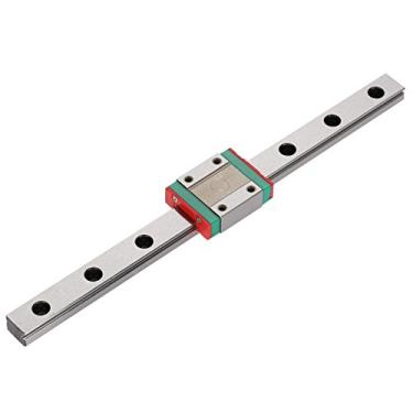 Imagem de Pissente LML12B Miniature Linear Rail Guide 12mm Linear Rail Block Linear Guide Rail Com 4 Point Design Ball Retainer para Precision Equipment Automatic Machines (200 mm)