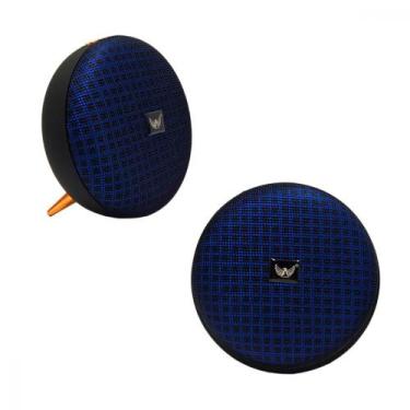 Imagem de Caixa De Som Rgb Led Portatil Bluetooth Al-1999 - Altomex, Azul