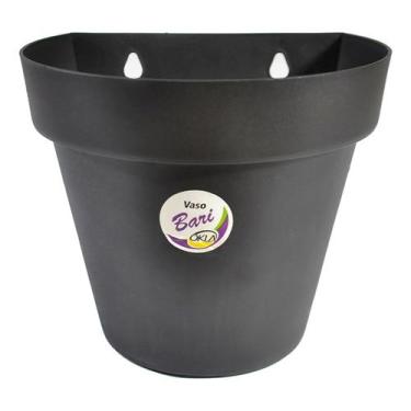 Imagem de Kit 10 Vasos para plantas arandela parede meia lua flores jardim verti
