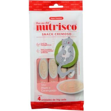 Imagem de Snack cremoso nutrisco gatos 14g atum e caranguejo com 4 un