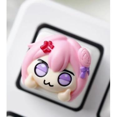 Imagem de Teclado de resina Doro irritado, chave fofa feita à mão para teclado mecânico Cherry MX para jogos personalizado, 1U ESC