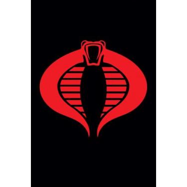 Imagem de BUY ART FOR LESS Pôster artístico oficialmente licenciado GI Joe - Logotipo Cobra - 61 x 91 cm - Impressão decorativa - Papel pôster - Pronto para emoldurar