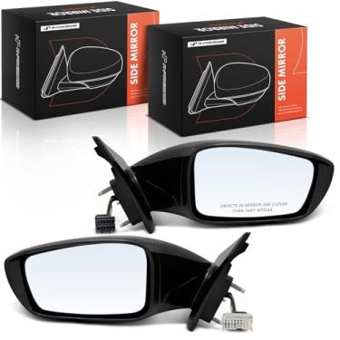 Imagem de A-Premium Par (2) Espelho retrovisor elétrico do lado do motorista e do passageiro compatível com Hyundai Sonata 2011 2012 2013 2014 2015 - Espelho retrovisor externo externo dobrável manual aquecido