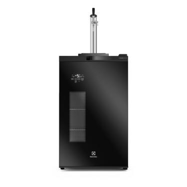 Imagem de Cervejeira Home Bar Electrolux Frost Free 100L com Torre de Chopp e Porta de Vidro Preta (EB10C) 220V