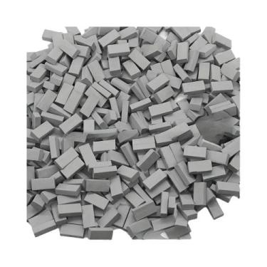 Imagem de Tijolos Miniatura Vermelhos E Cinzas 100pcs Escala 1:16 Para DIY Casas