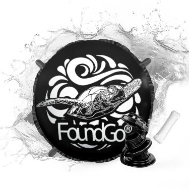 Imagem de FoundGo XXXL Almofada de ar gigante redonda de 3 m para piscinas acima do solo, capa resistente ao frio, equalizador de gelo, fechamento de inverno, travesseiros enormes ultra grossos e premium, capa