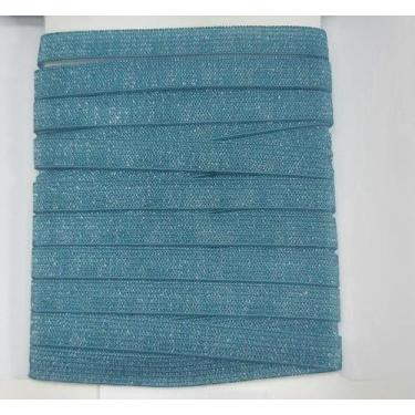 Imagem de 50 metros Elástico Lurex Especial 7mm Azul Turqueza 3700 050 encaderna
