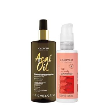 Imagem de Kit Cadiveu Professional Essentials Hair Remedy Leave-in Sérum e Açaí Oil 110 (2 produtos)