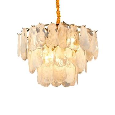 Imagem de Lustre Pendente Nordecor Velle 2950 60cm Dourado Fosco E14 Bivolt Dourado
