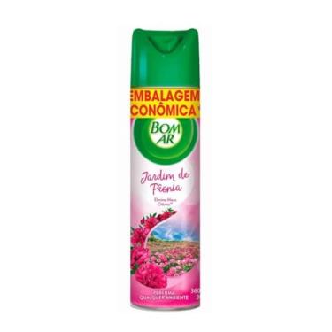 Imagem de Aromatizador Bom Ar Aerossol Jardim de Peônia 360ml Embalagem Econômica