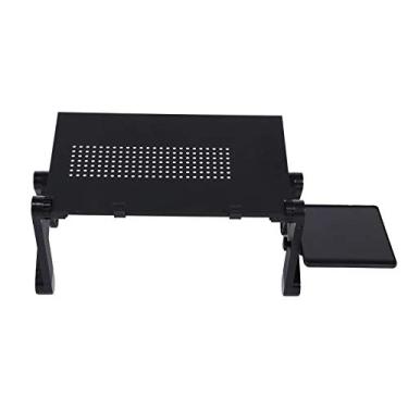 Imagem de Mesa para Laptop Portátil, Liga de Alumínio, Ajustável, Dobrável, Suporte para Computador, para Dormitório de Escritório Doméstico, Com Placa de Mouse